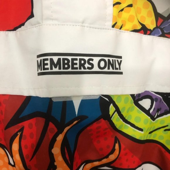 RARE LIMITED EDITION MEMBERS ONLY X NICKELODEON ANORAK HALF ZIP WINDBREAKER - Picture 2 of 12